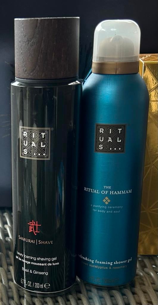 Rituals Samurai Shave & The Ritual of Hammam Douchegel, Ophalen of Verzenden, Zo goed als nieuw, Bad & Douche