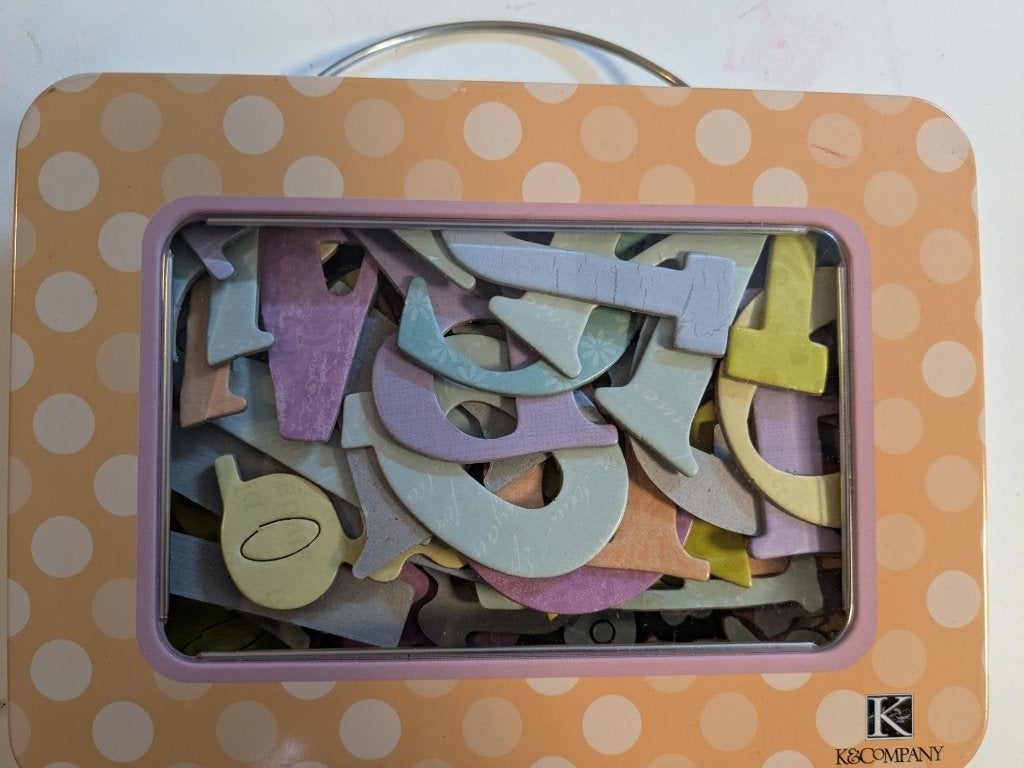 set kartonnen letters, Overige thema's, Nieuw, Meerkleurig, Ophalen of Verzenden