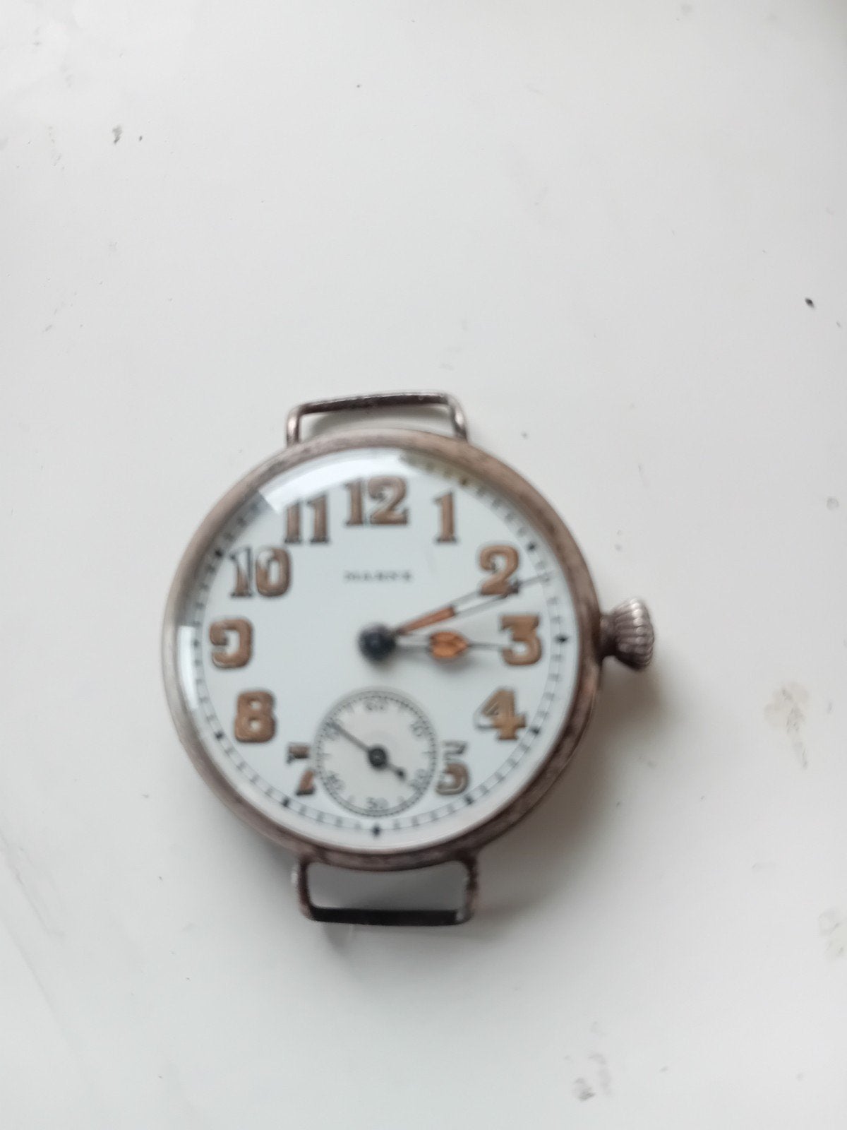Zeldzaam Marne Trench Watch - Antiek Polshorloge, Ophalen of Verzenden, Landmacht, Amerika, Overige typen