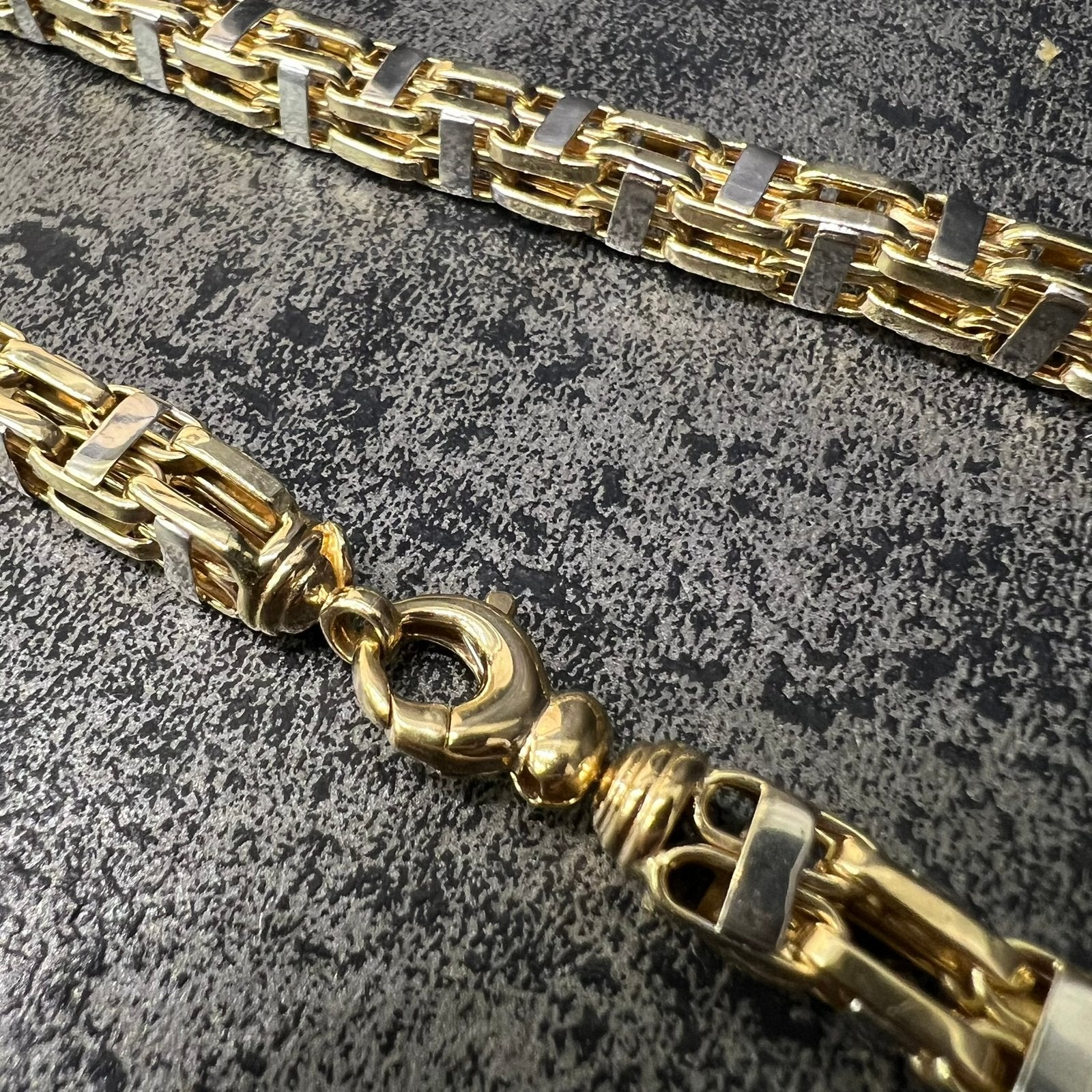 14 karaat gouden ketting magnum schakel 53,5 gram, Ophalen of Verzenden, Zo goed als nieuw, Goud