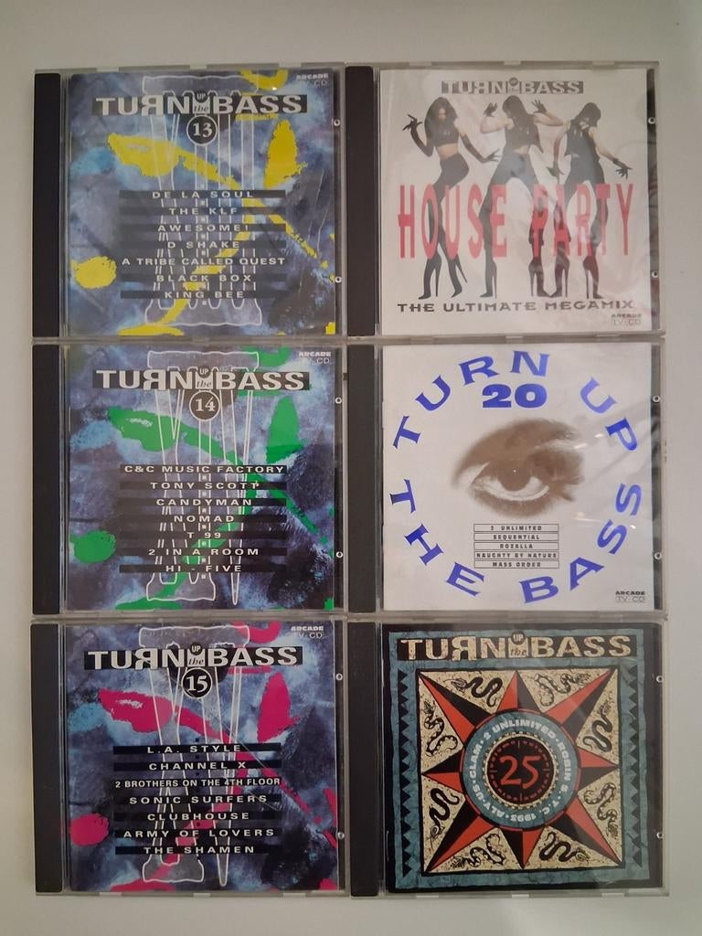 Turn Up The Bass CD Collectie (6 stuks), Cd's en Dvd's, Verzenden, Gebruikt, Dance Populair, Boxset
