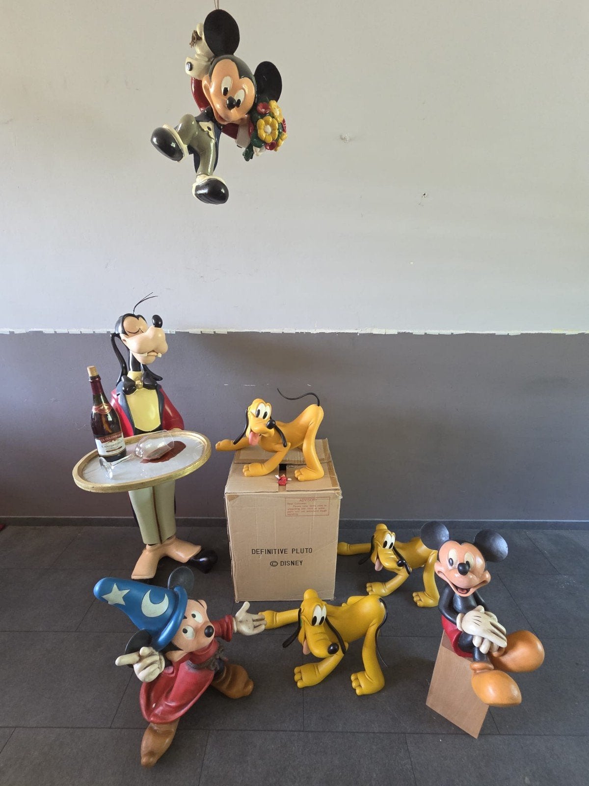 Disney Beeldjes: Mickey, Goofy, Pluto Collectie, Verzamelen, Disney, Ophalen of Verzenden, Goofy of Pluto, Beeldje of Figuurtje