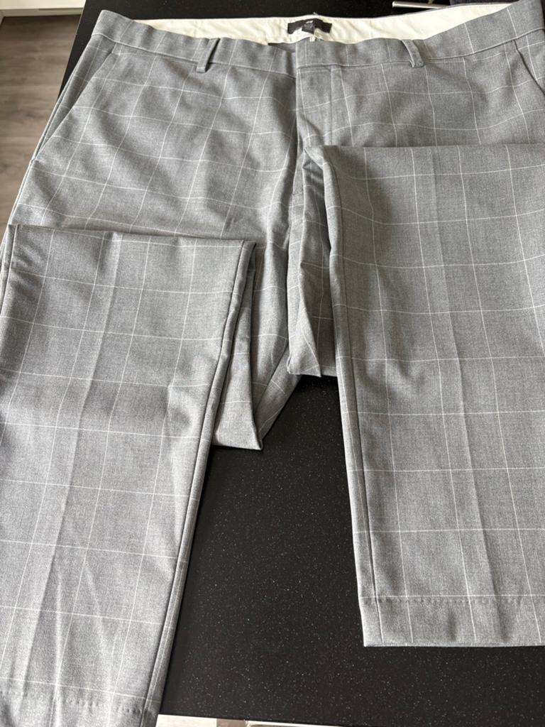 H&M slim fit licht grijs broek, Ophalen of Verzenden, Zo goed als nieuw, Grijs