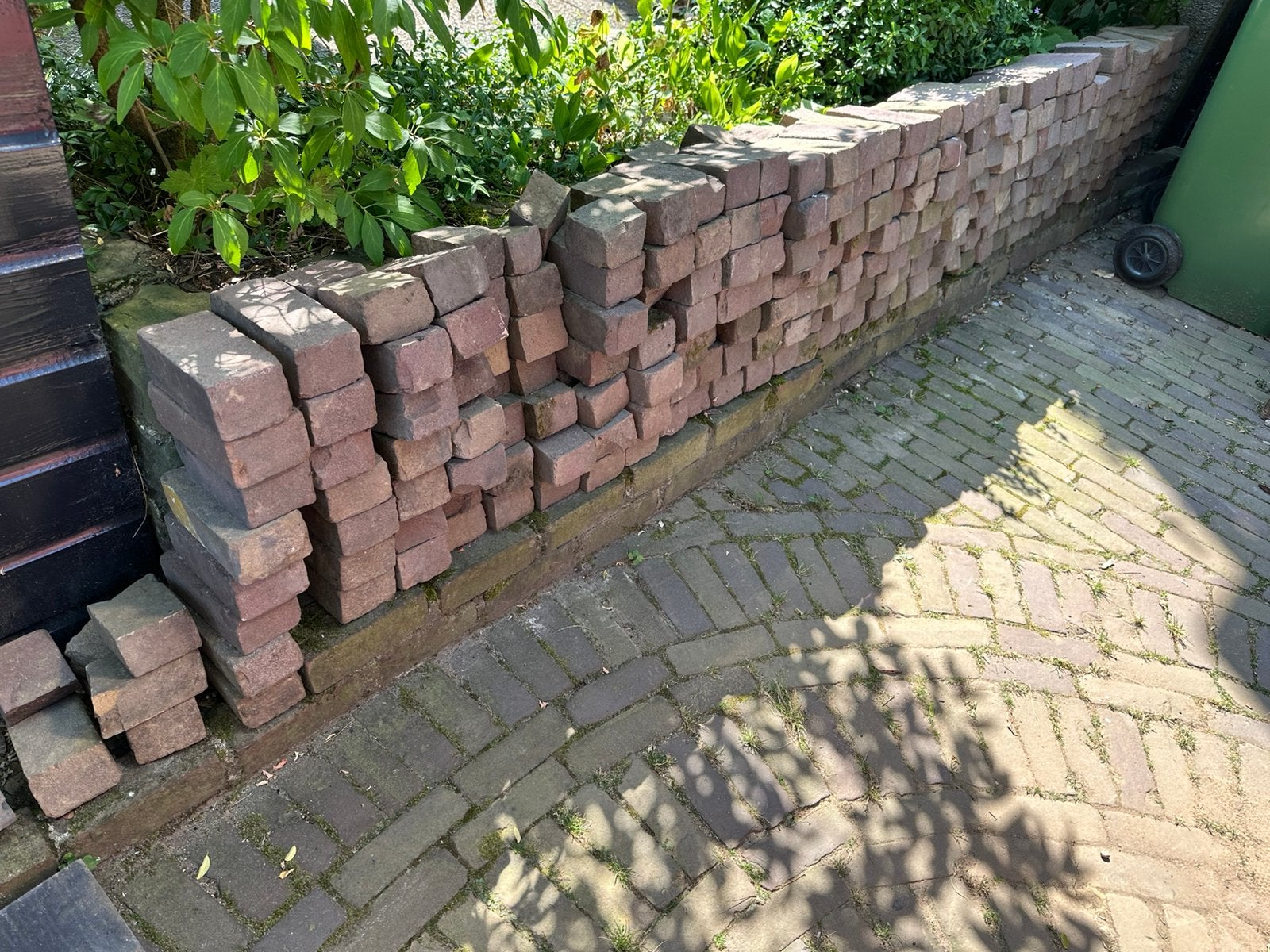 Oude waaltjes, dikformaat, Tuin en Terras, Tegels en Klinkers, Ophalen, Gebruikt, 10 m² of meer, Klinkers