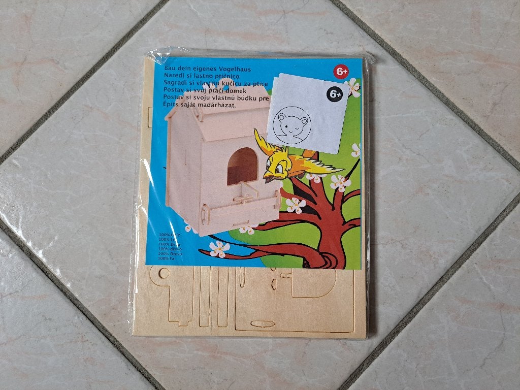 Houten vogelhuisje, Tuin en Terras, Ophalen of Verzenden, Nieuw
