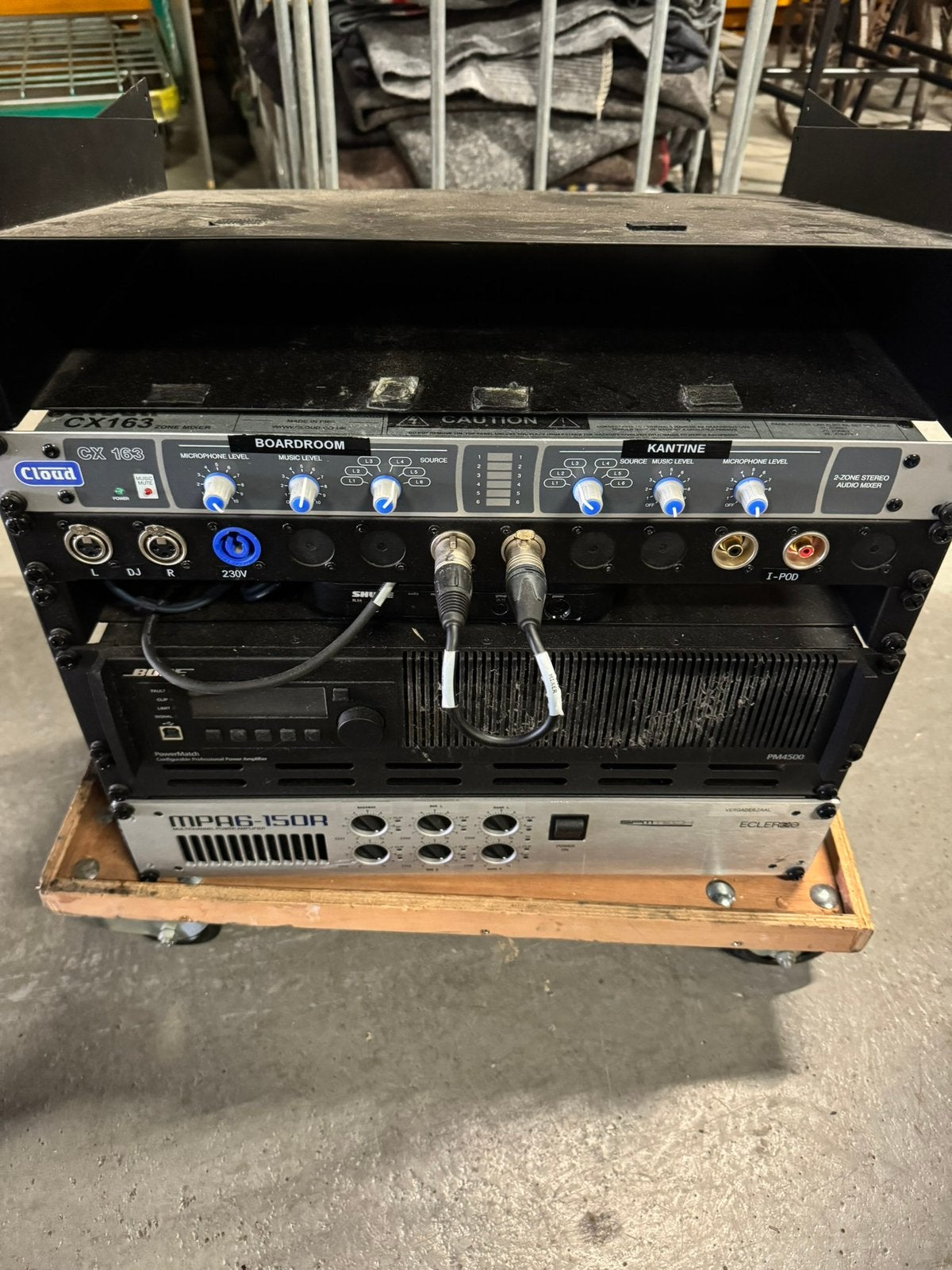 Professionele audio installatie – Bose PM4500 /Cloud / Ecler, Ophalen, Zo goed als nieuw