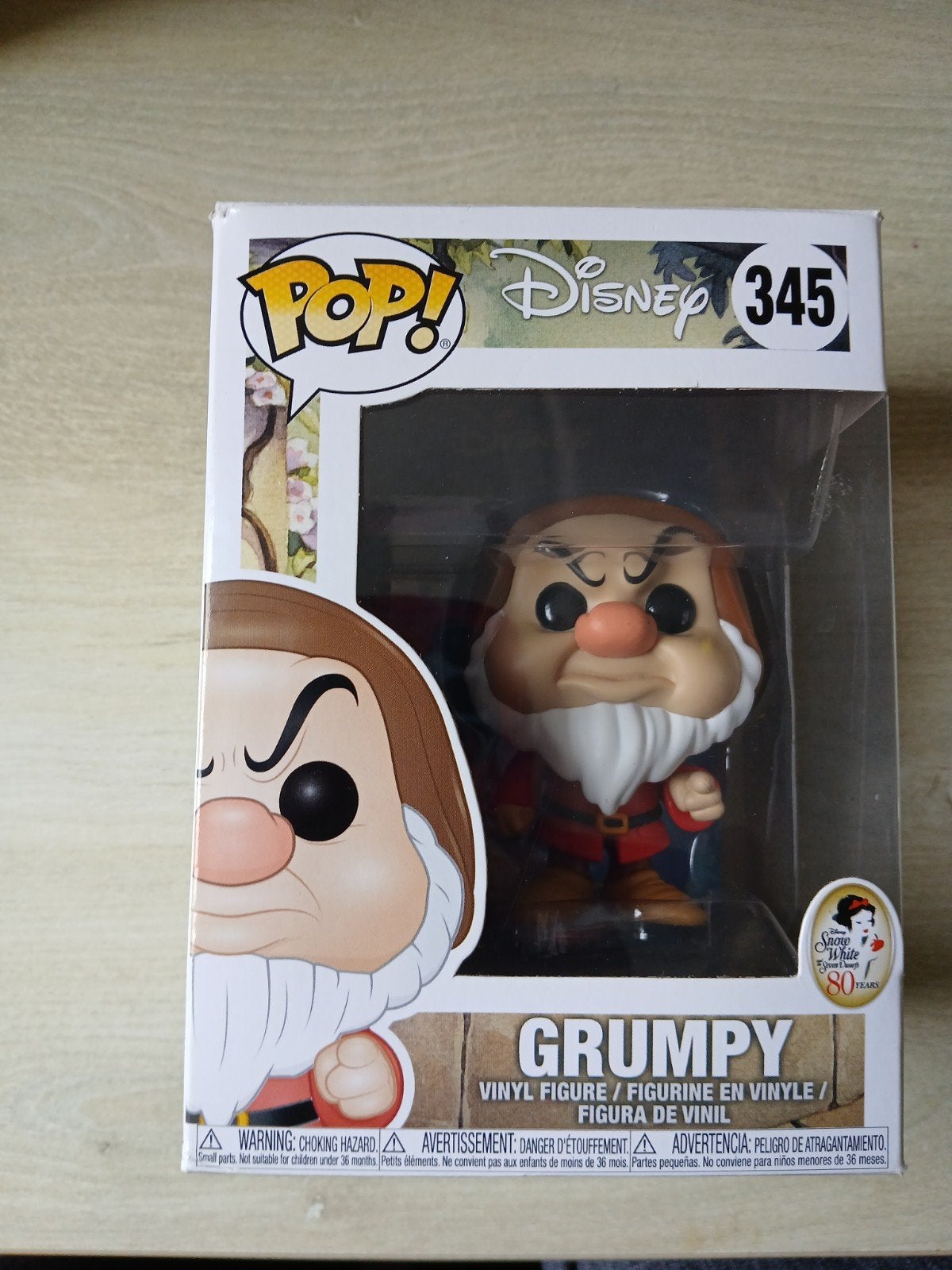 Funko Pop! Disney Grumpy 345 - Sneeuwwitje, Ophalen, Sneeuwwitje of Doornroosje, Nieuw, Beeldje of Figuurtje