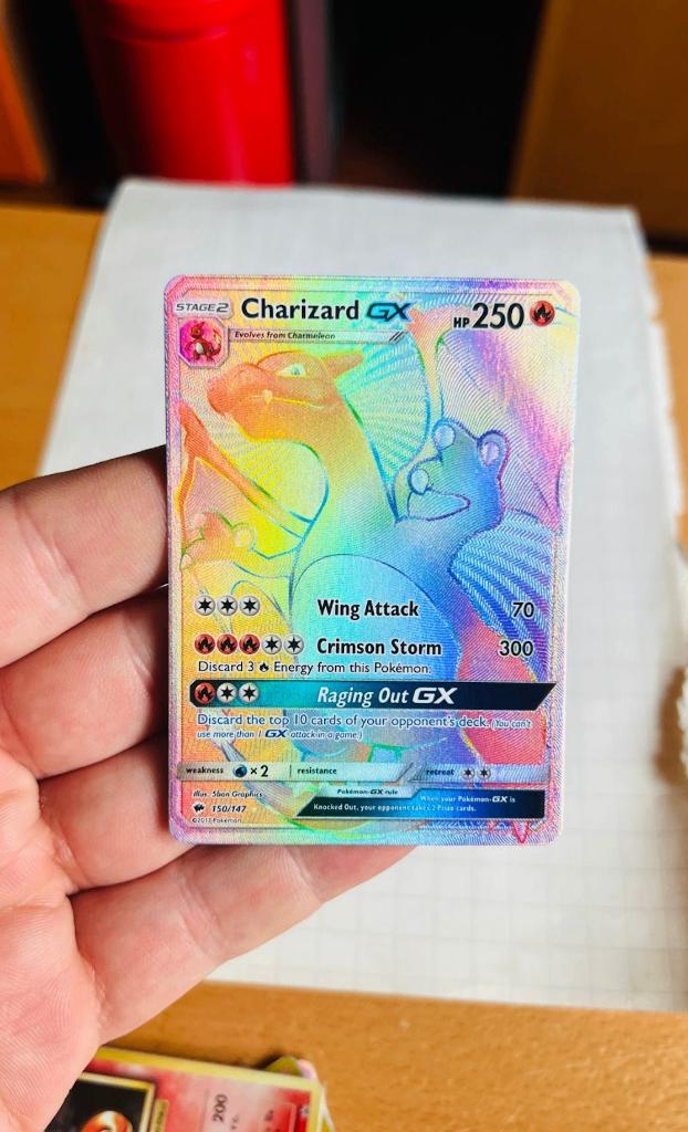 Charizard GX 150/147 Holo Burning Shadows Pokemon, Verzenden, Zo goed als nieuw, Losse kaart, Foil