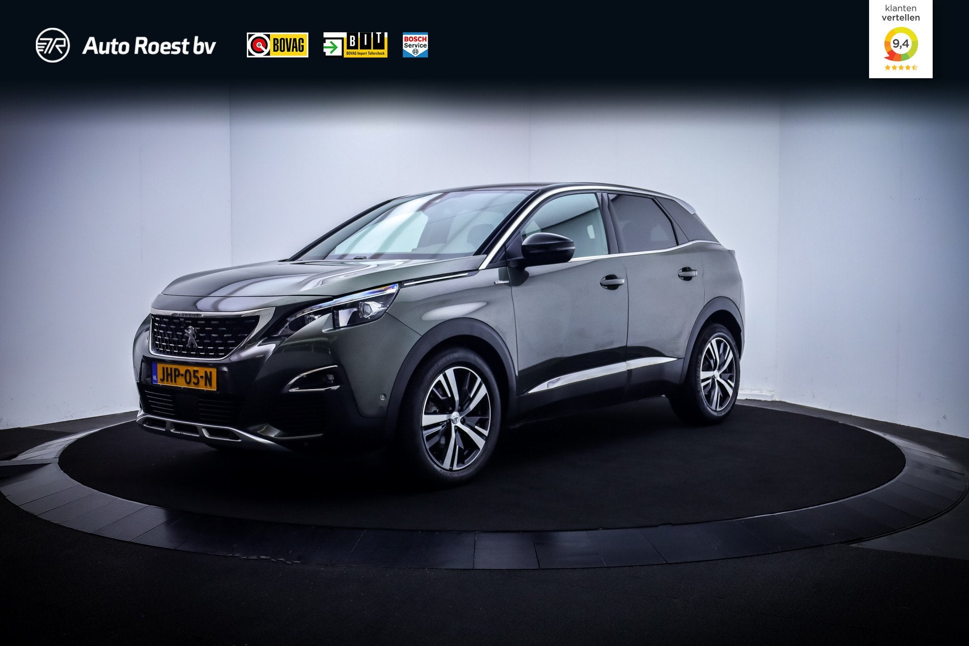 Peugeot 3008 1.6T Aut. GT-Line FULL LED | 360 CAM | CARPLAY, Gebruikt, Zwart, 4 cilinders, Leder en Stof