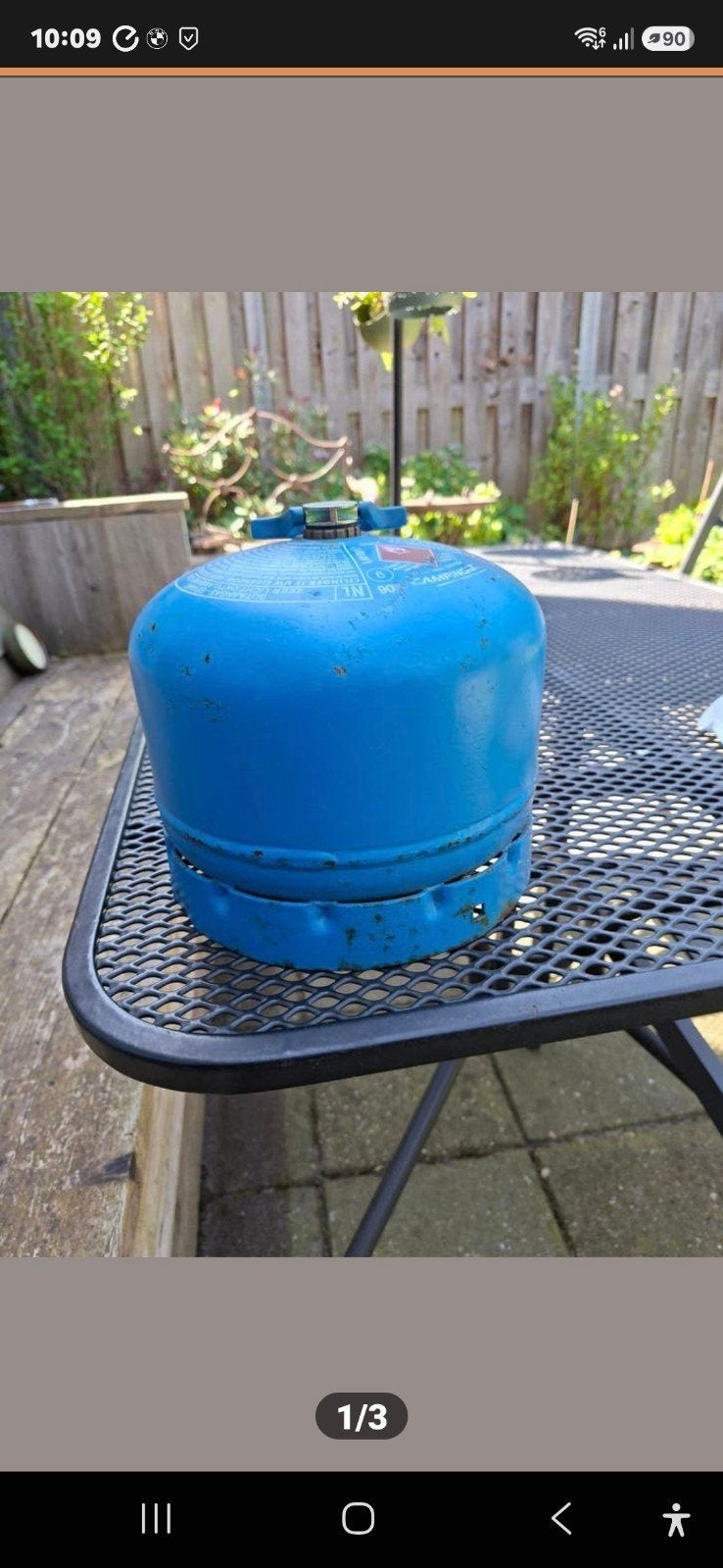 Campingaz 904 gasfles 90% vol, Ophalen, Gebruikt