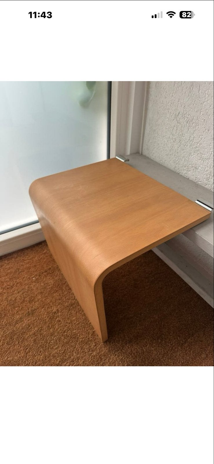 Auping nachttafeltje/ aanhangtafel, Huis en Inrichting, Ophalen, Gebruikt, Eenpersoons, Hout