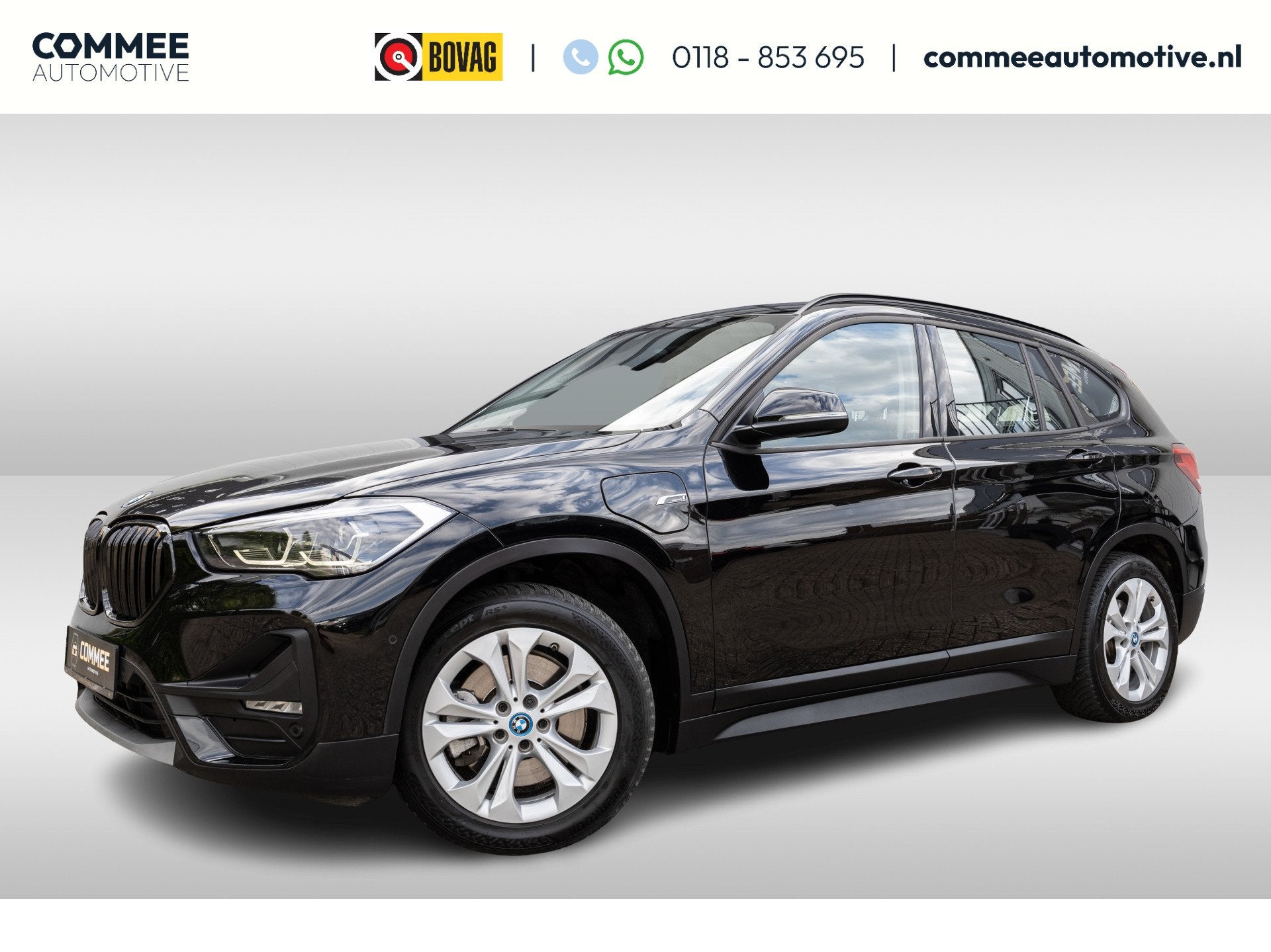 BMW X1 xDrive25e Advantage ✅LED✅NAV✅LM (bj 2021), Auto's, BMW, Stof, Gebruikt, Zwart, Bedrijf
