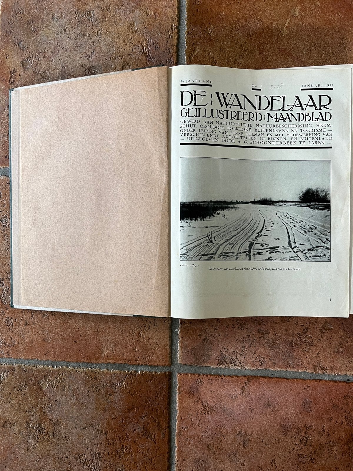 De Wandelaar Geïllustreerd Maandblad - Januari 1931, Ophalen of Verzenden, Gelezen, Overige typen