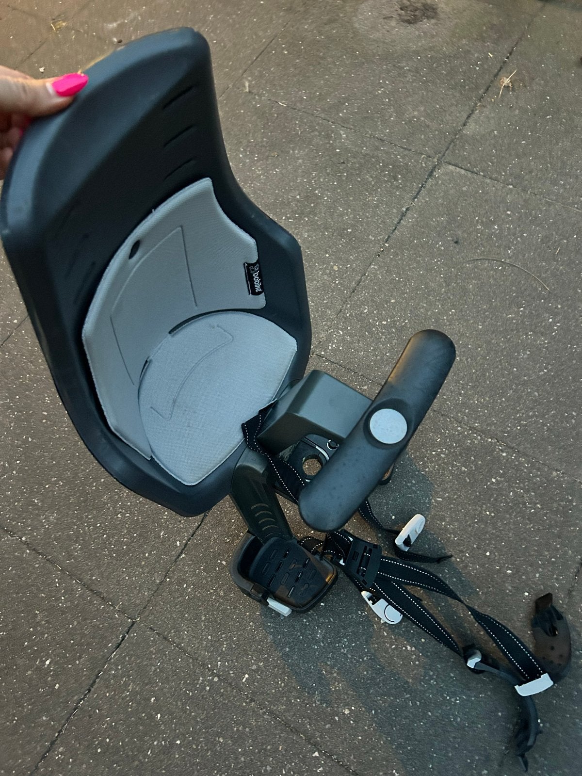 Bobike voorzitje met voetsteuntjes, Ophalen, Voorzitje, 0 t/m 13 kg, Gebruikt