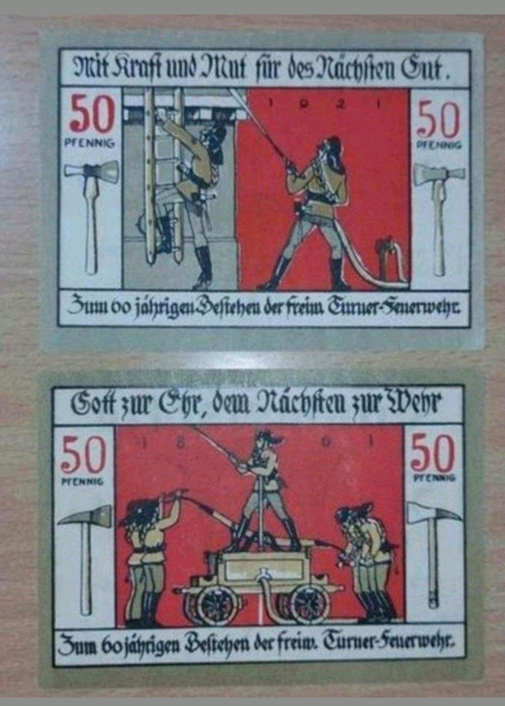 Duits Notgeld Langensalza Noodgeld, Postzegels en Munten, Ophalen of Verzenden, Duitsland