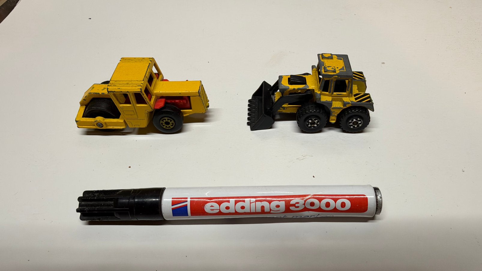 Vintage Matchbox Lesney Bomag wals Matchbox Superfast shovel, Ophalen of Verzenden, Gebruikt