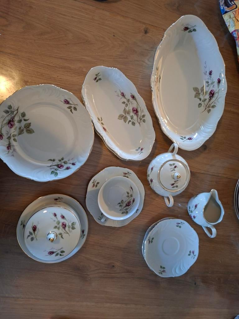 Servies WINTERLING MARKTLEUTHEN MARLENE wilde roos divers, Antiek en Kunst, Antiek | Servies compleet, Ophalen of Verzenden
