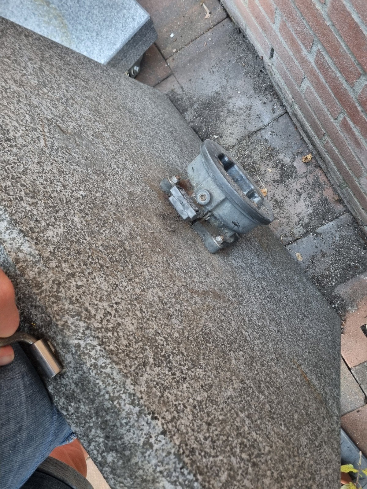 Granieten parasolvoet, Ophalen, Gebruikt, Minder dan 1 meter, Parasolvoet