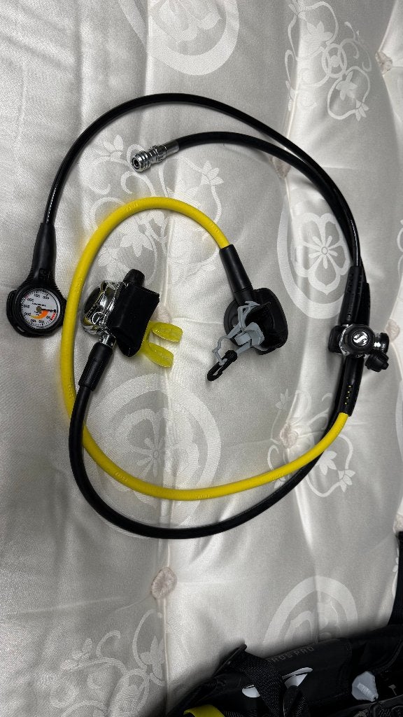 Scubapro MK17 Evo DIN A700 R095 ademautomatenset regulator, Ophalen, Zo goed als nieuw, Overige typen