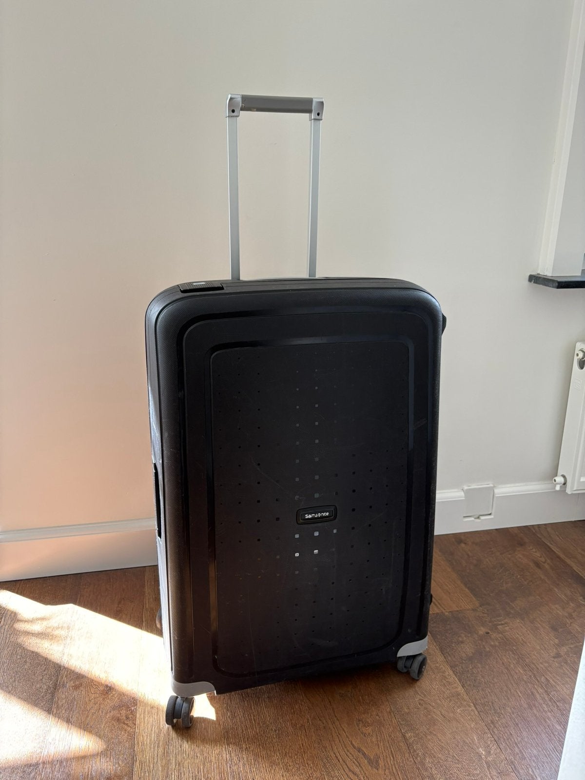 Samsonite S'Cure spinner 75 cm zwart, Wieltjes, Hard kunststof, 45 tot 55 cm, Ophalen of Verzenden