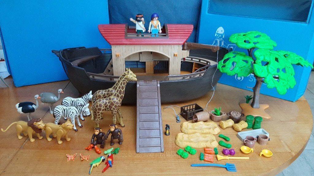 wild life savanne Sint 5276 Ark Noah nieuwstaat compleet, Complete set, Zo goed als nieuw, Boot/Schip, Historisch
