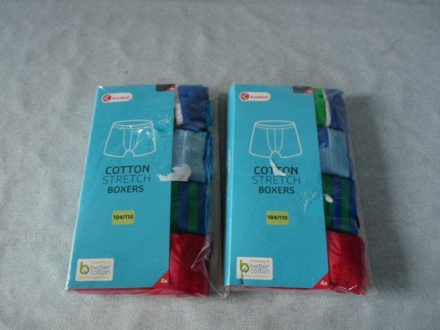 8 boxershorts jongens 2x  4 pack 104-110 Nieuw, Kinderen en Baby's, Kinderkleding | Maat 104, Nacht- of Onderkleding, Nieuw, Kruidvat