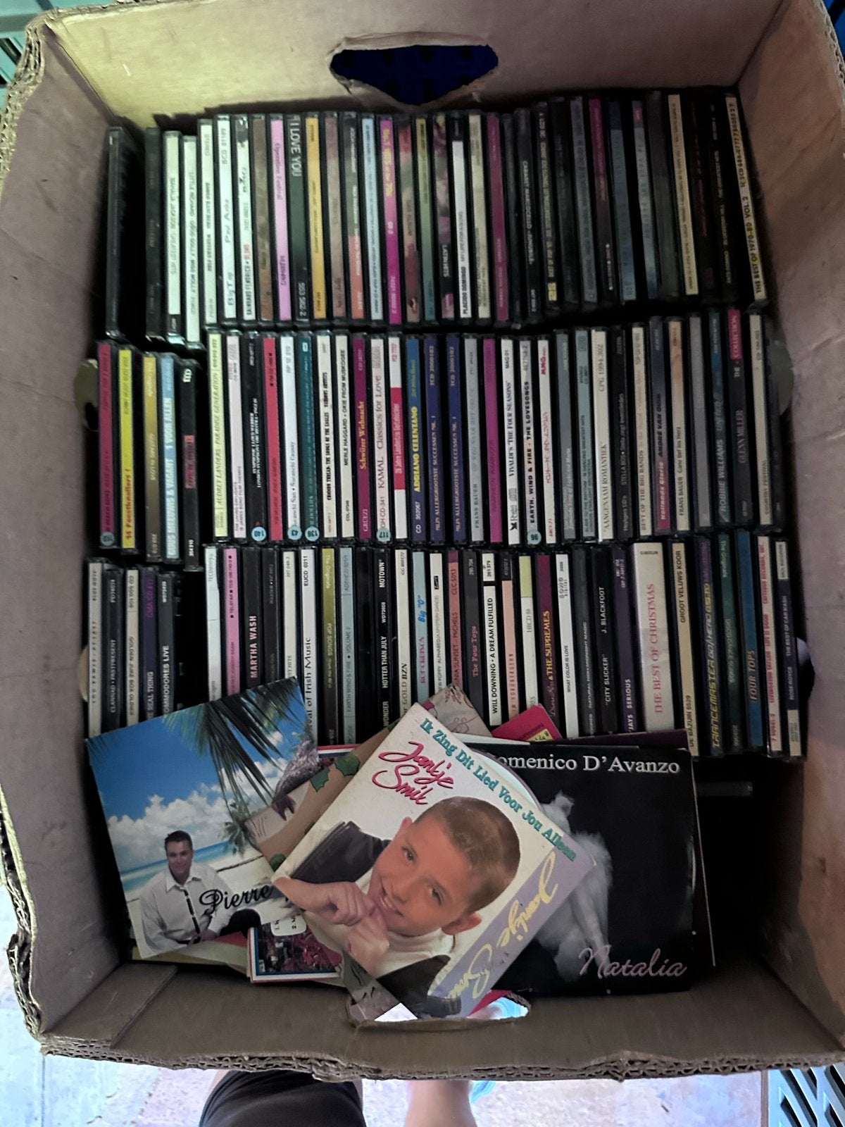 7 bananendozen vol originele cd's: NL, DE, Pop, Rock, Ophalen, Gebruikt