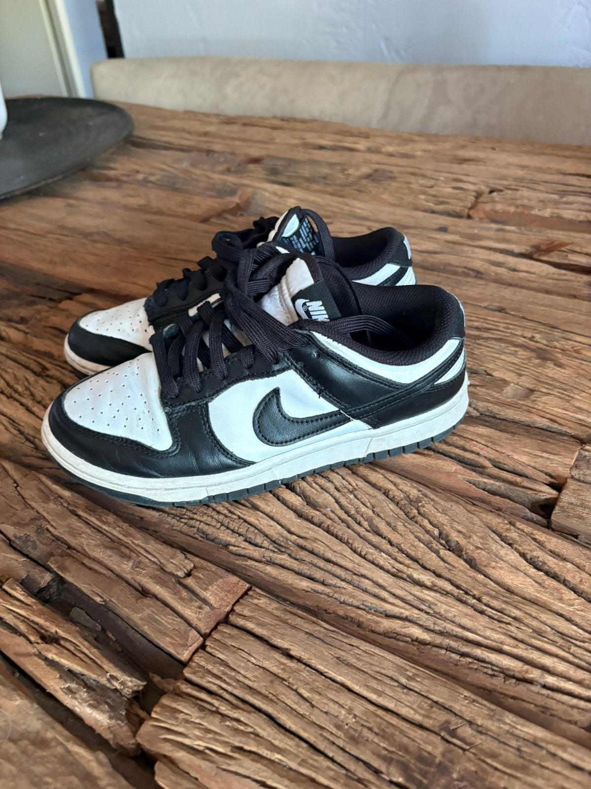 Nike Dunk Low 'Panda' White Black - Maat 37.5 (Origineel), Kleding | Dames, Schoenen, Ophalen of Verzenden, Gedragen, Overige kleuren