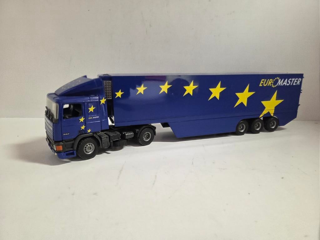 Tekno DAF 95 3 asser Euromaster 1:50, Hobby en Vrije tijd, ., Ophalen of Verzenden, Zo goed als nieuw, .