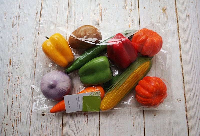 Kunst Groente Set Mais Paprika Ui Wortel Sier Komkommer Nep, Huis en Inrichting, Woonaccessoires | Overige, Verzenden, Nieuw