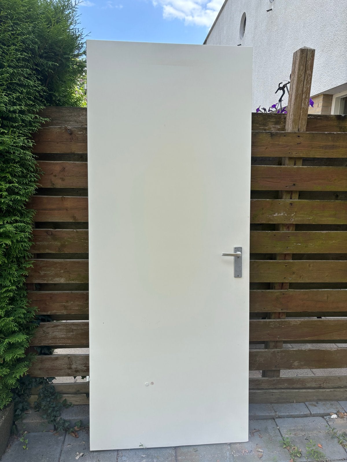 Gratis af te halen: 6 witte opdek binnendeuren in Tilburg, Ophalen, Gebruikt, Binnendeur, 200 tot 215 cm
