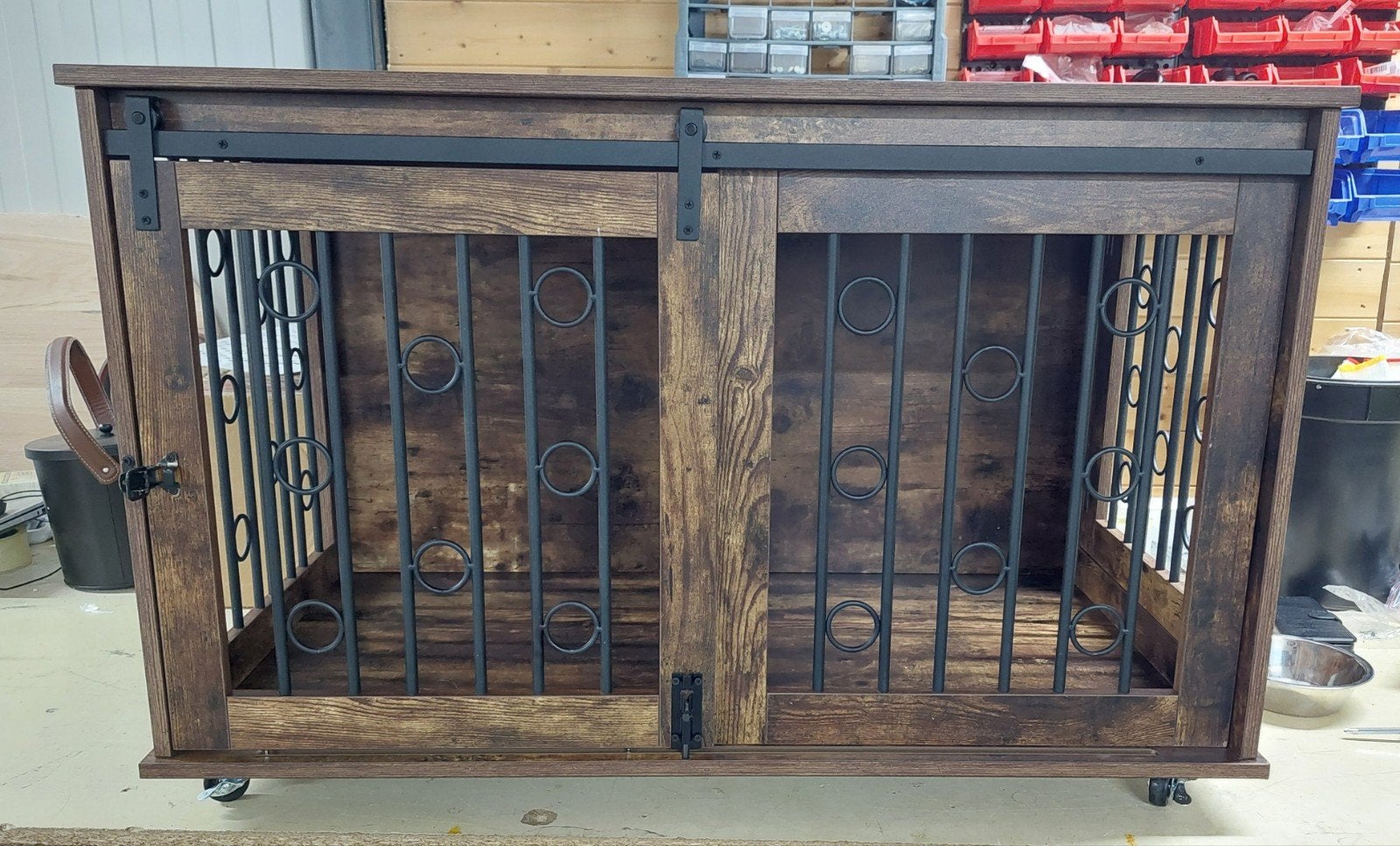hondenbench met schuifdeur ., Ophalen, Minder dan 65 cm, 75 tot 110 cm, Nieuw
