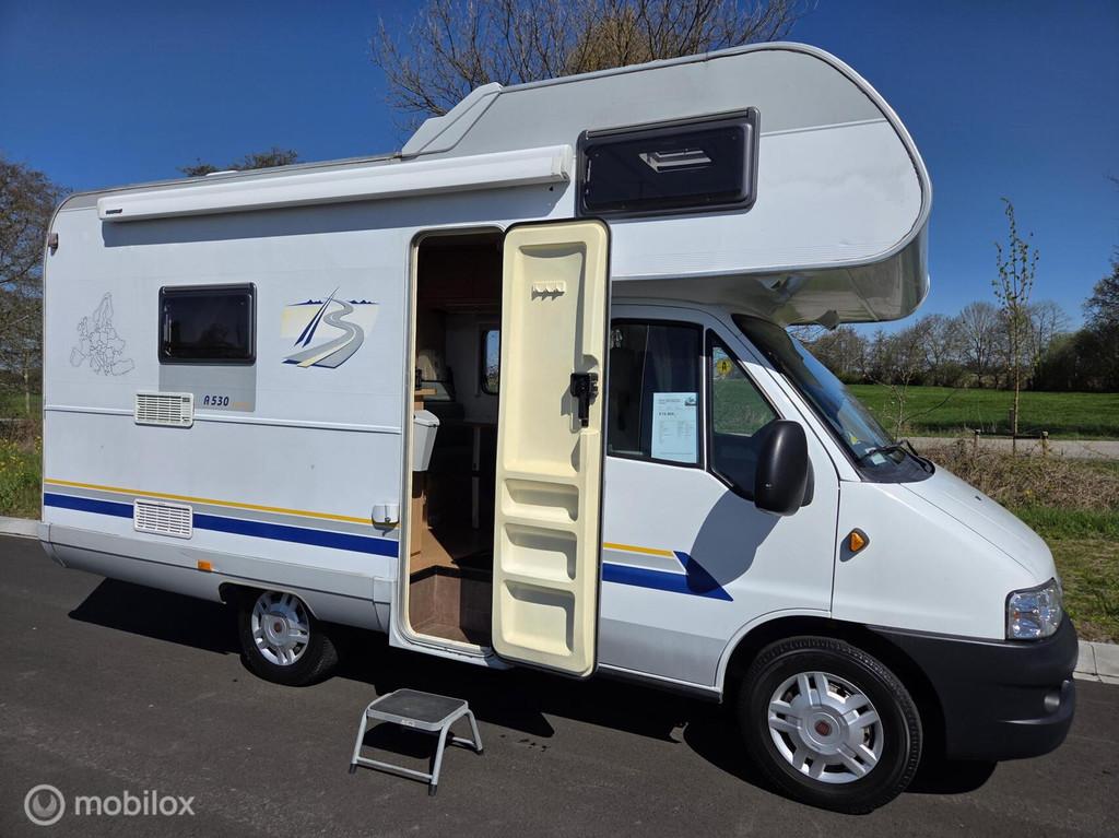 Bürstner A530 Alkoof 2003 2.8JTD 128PK 6zitplaatsen-Compact, Caravans en Kamperen, Campers, Alkoof, Bedrijf, Luifel, Bürstner