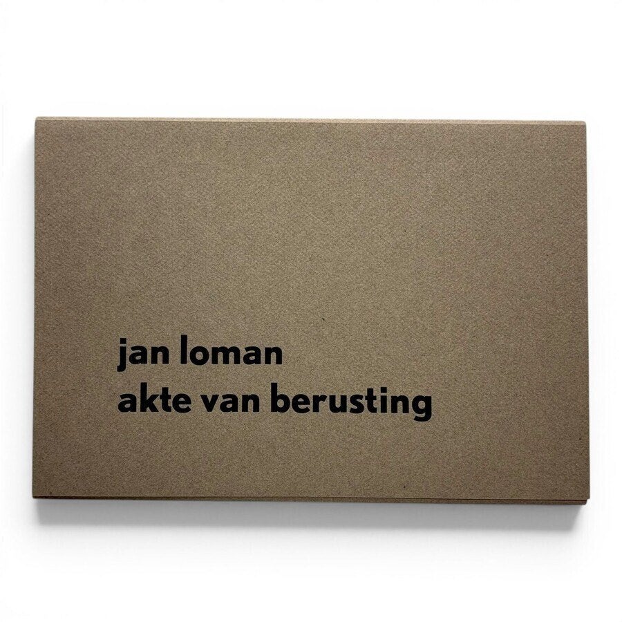 Jan Loman (1918-2006), mapje 'Akte van Berusting', Antiek en Kunst, Ophalen of Verzenden