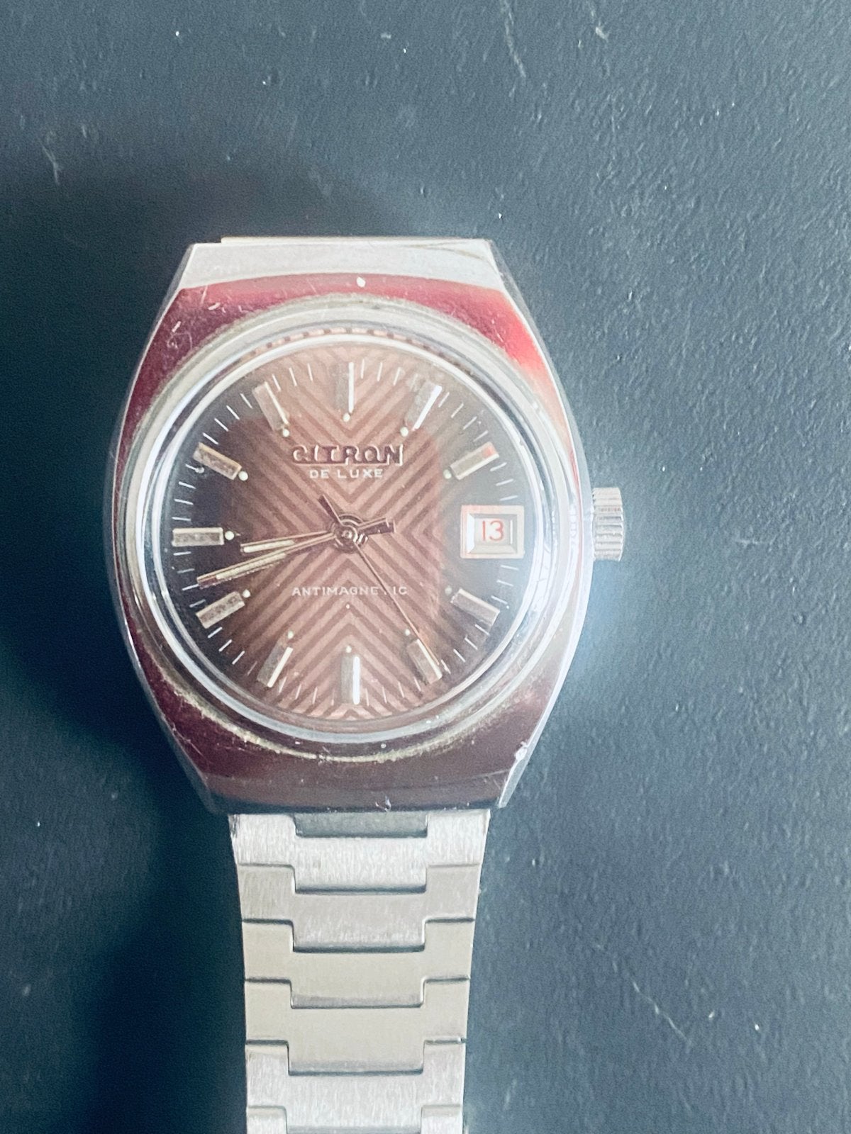 Citron De Luxe Opwind Horloge - Zo Goed Als Nieuw, Overige merken, Staal, Met bandje, Polshorloge