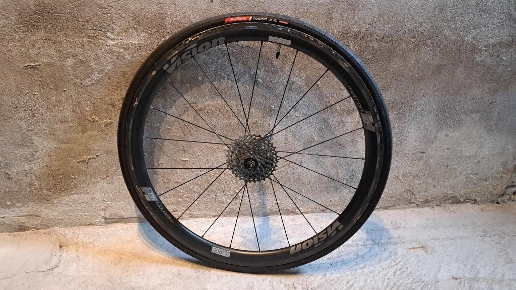 Vision Metron 40SL Clincher Carbon Wheel, Gebruikt, Vision, Racefiets, Carbon