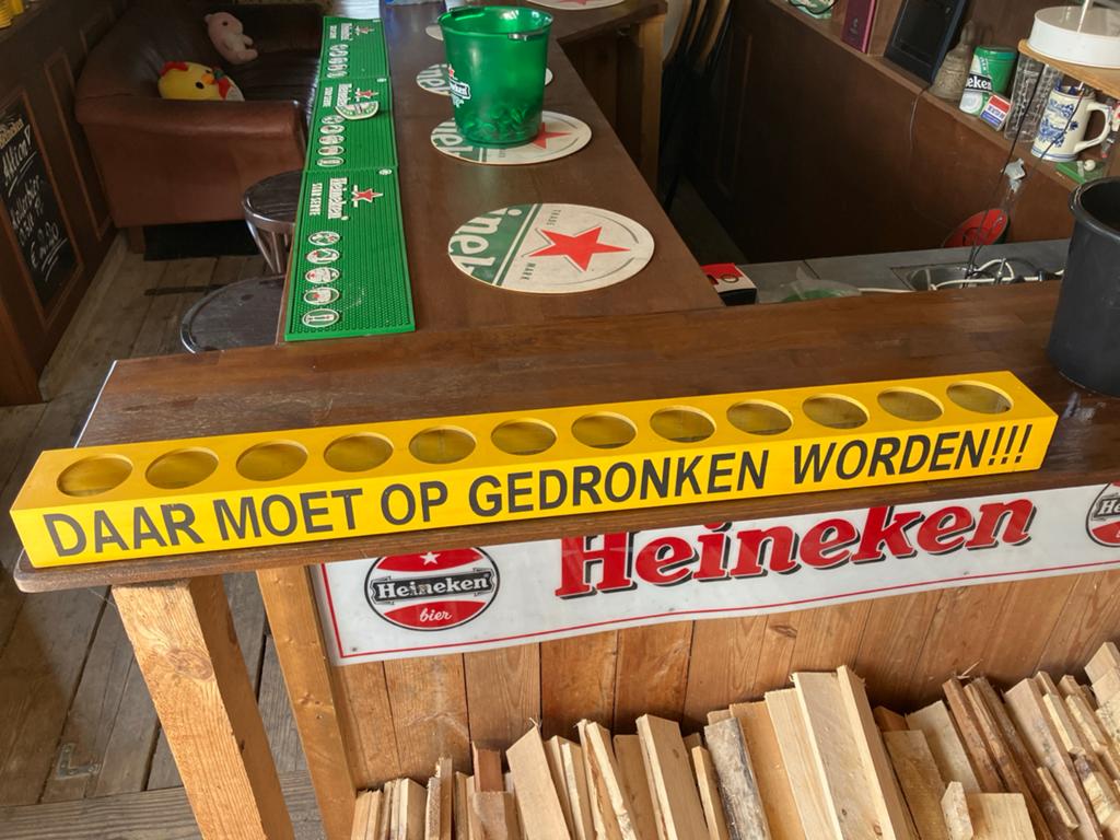 Meter bier 'DAAR MOET OP GEDRONKEN WORDEN!!!', Ophalen, Gebruikt, Overige typen, Heineken