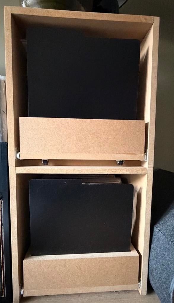Vinylcube 12 inch platenkast, Ophalen, Zo goed als nieuw, Minder dan 150 cm, Minder dan 100 cm