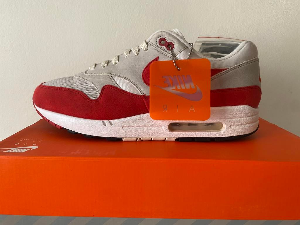 Nike Air Max 1 OG Anniversary Red 2017  46, Kleding | Heren, Schoenen, Ophalen of Verzenden