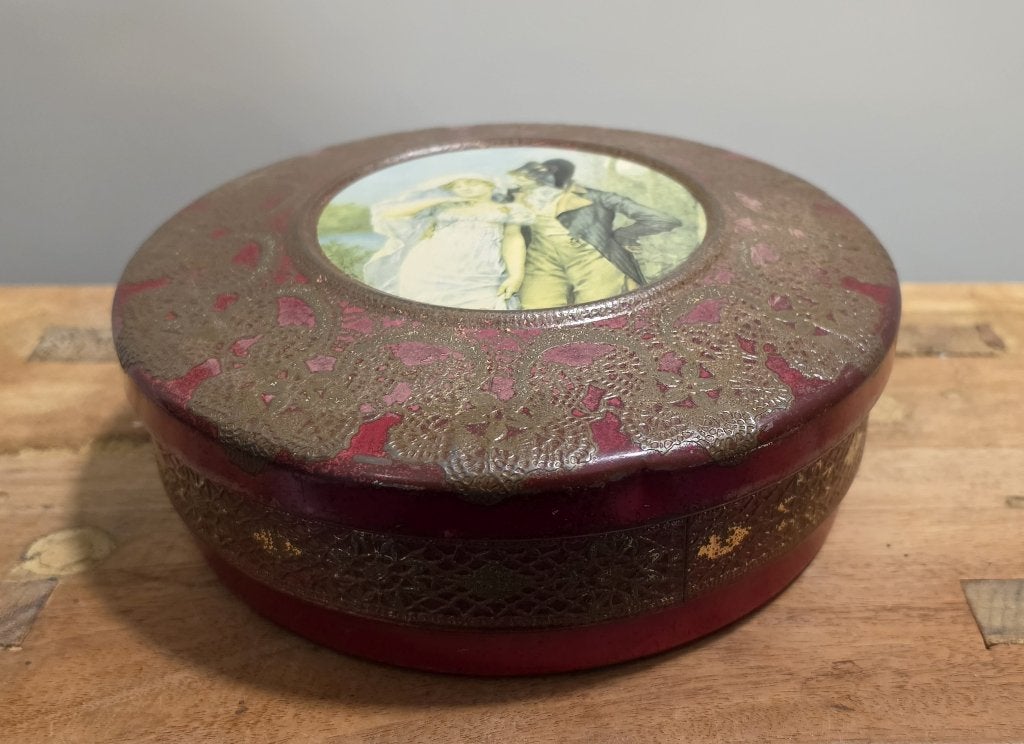 LEUKE OUDE VINTAGE KOEKTROMMEL, Gebruikt, Ophalen of Verzenden, Voorraadpot, Metaal