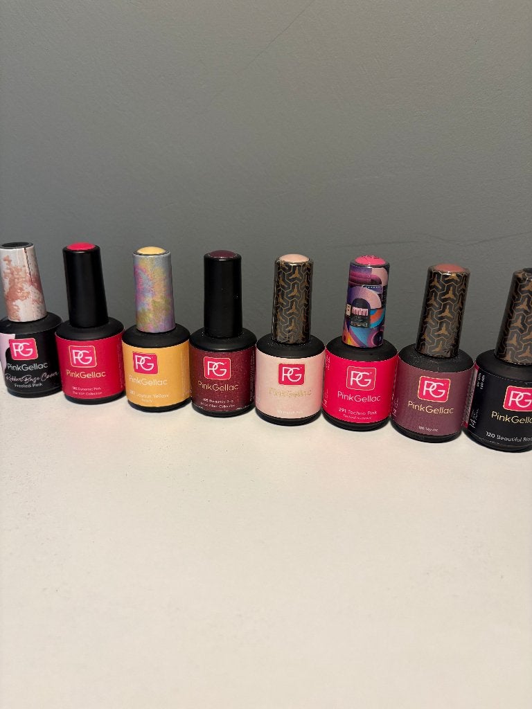 Pinkgellac nagellak, Sieraden, Tassen en Uiterlijk, Ophalen, Overige kleuren, Zo goed als nieuw, Handen en Nagels