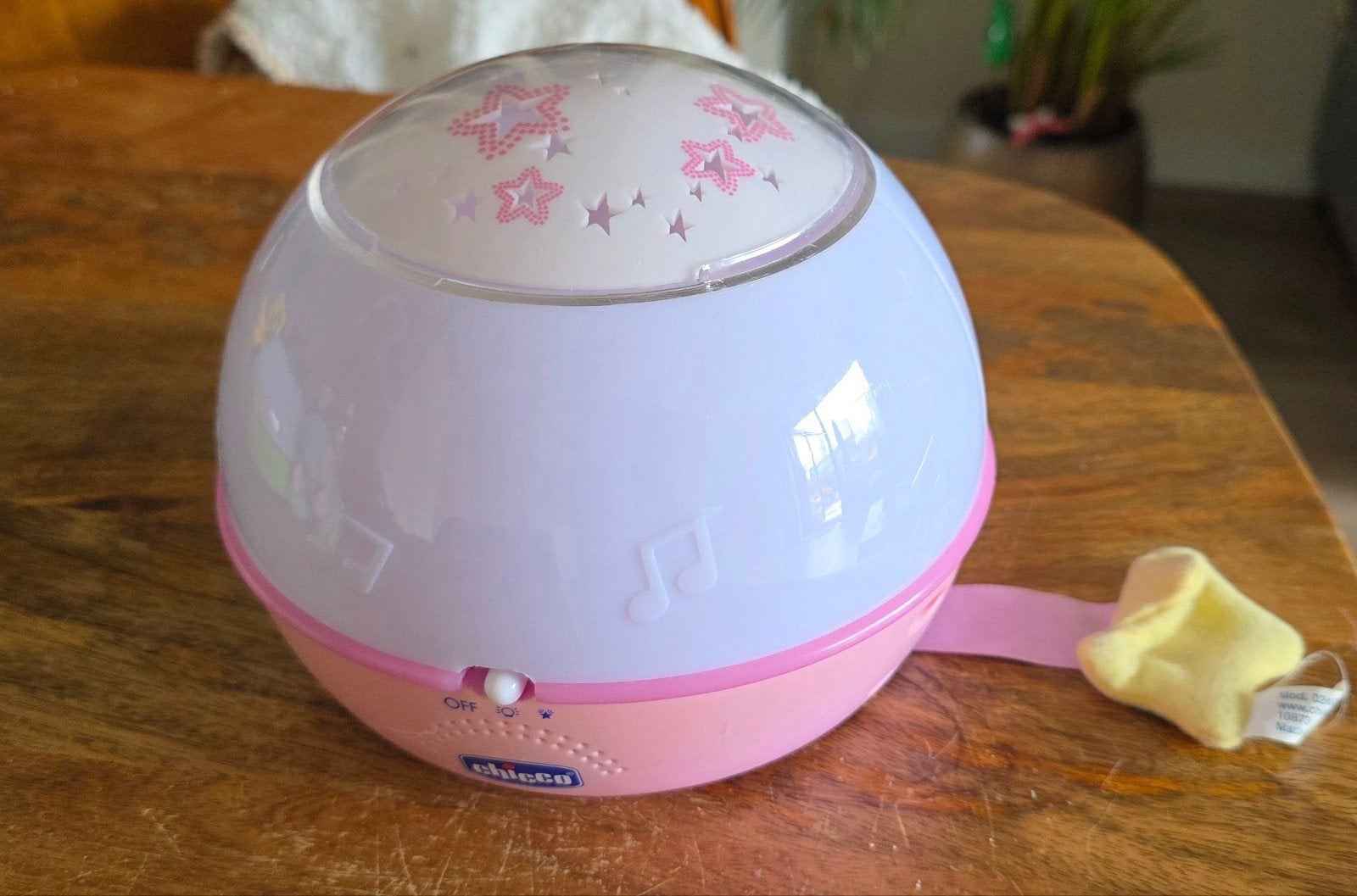 Chicco Sterrenprojector en Muzieklampje Roze, Ophalen, Gebruikt