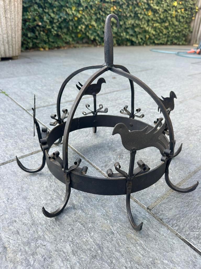 Te koop zwarte smeedijzeren Wildkroon, Antiek en Kunst, Ophalen of Verzenden
