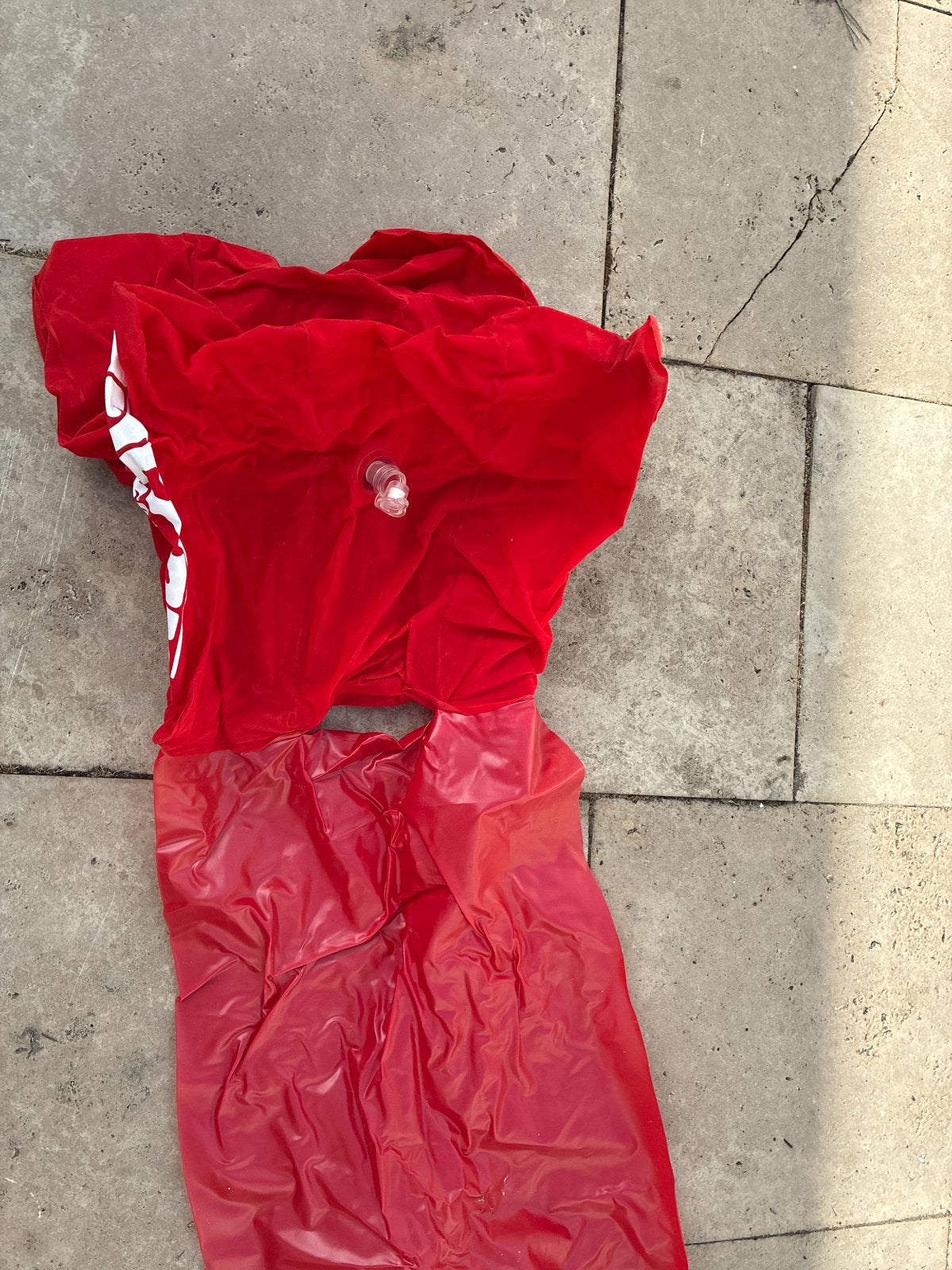 Opblaasbare Chill Out Wedge Zitzak - Rood, Ophalen, Gebruikt