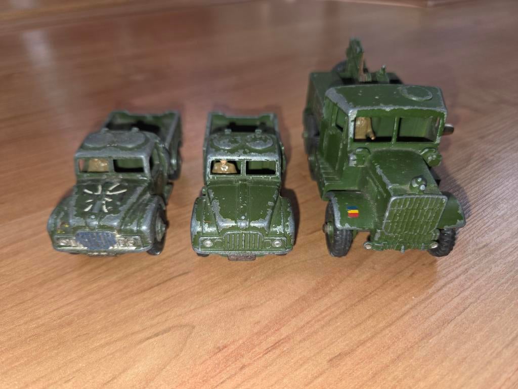 Dinky toys leger army 3x, Ophalen of Verzenden, Gebruikt, Auto, Dinky Toys