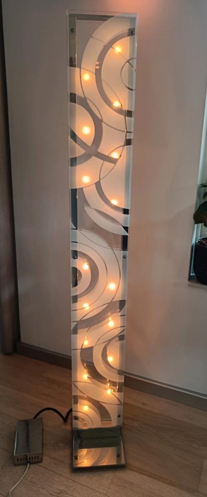 Staande lamp Paul Neuhaus, 152 cm hoog design lamp, Ophalen, Glas, 150 tot 200 cm