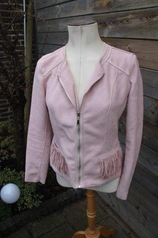 Jasje roze Escandelle mt L suede look Vaste prijs AANBIEDING, Escandelle, Maat 42/44 (L), Ophalen of Verzenden, Zo goed als nieuw