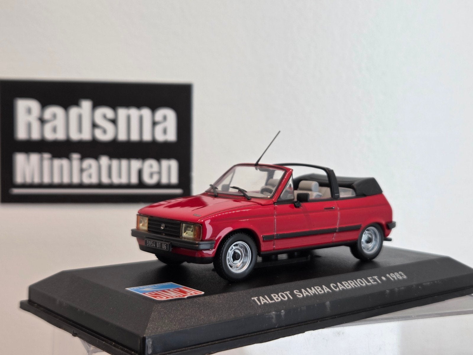 Talbot Samba Cabriolet - 1983 Rood - 1:43 Altaya, Overige merken, Ixo, Auto, Nieuw