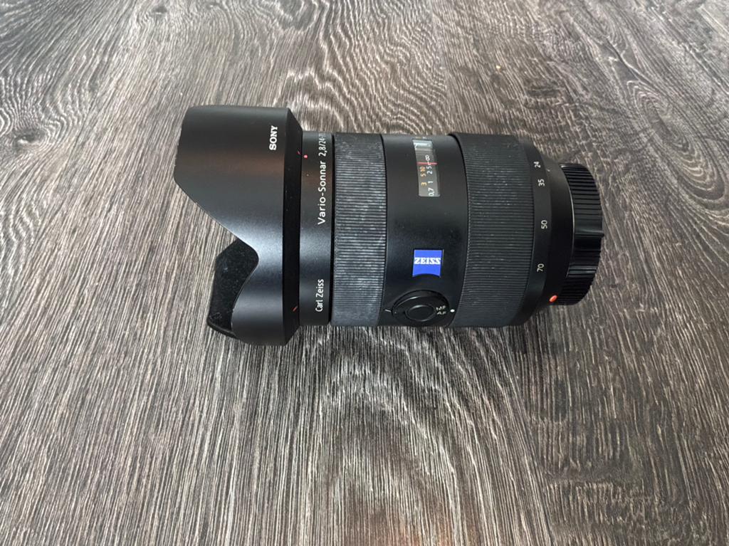 Sony Zeiss Vario-Sonnar T 24-70 f/2.8 SSM (SAL2470Z) A-mount, Ophalen, Gebruikt, Standaardlens, Zoom