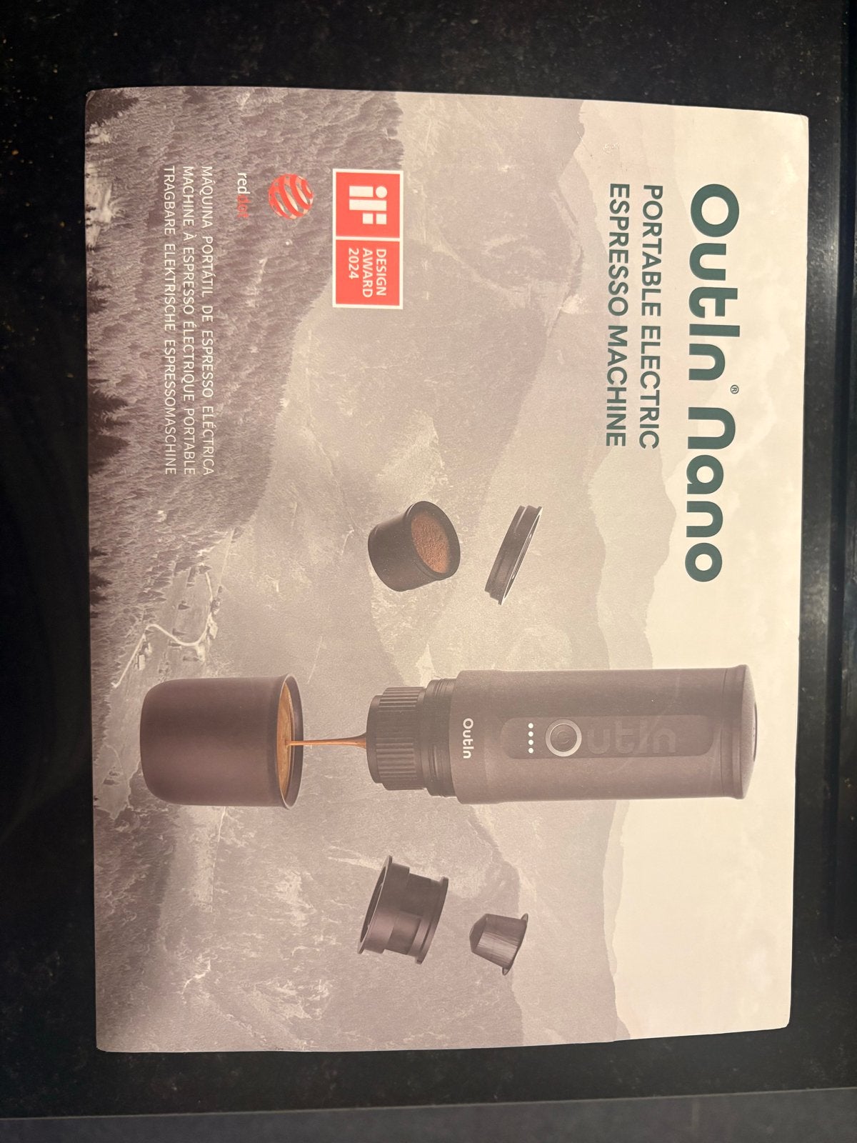 Outin Nano Draagbare Elektrische Espressomachine, Witgoed en Apparatuur, Espresso apparaat, Nieuw, Gemalen koffie, Ophalen of Verzenden